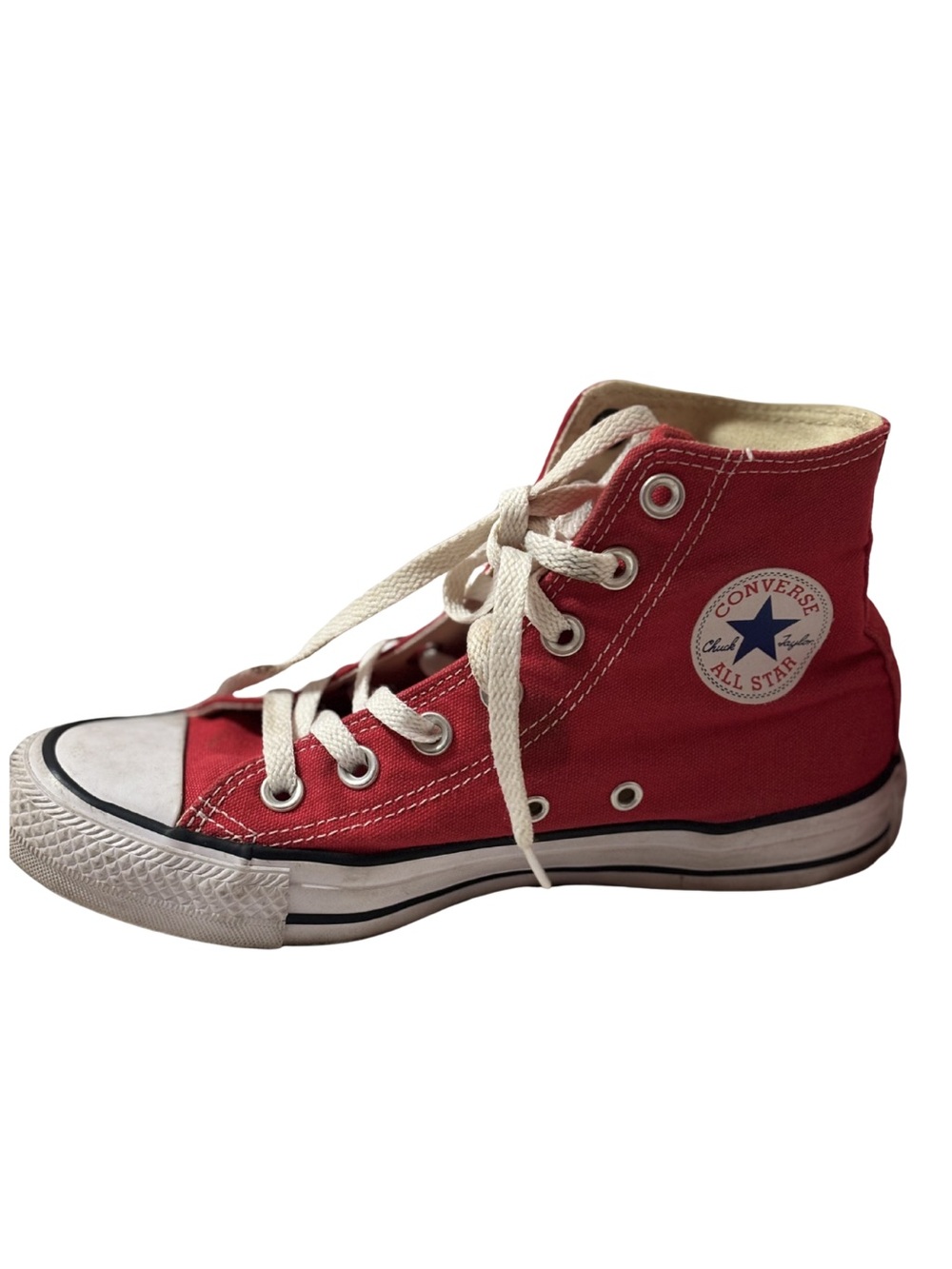 Converse High Top Sneakers - Red and White